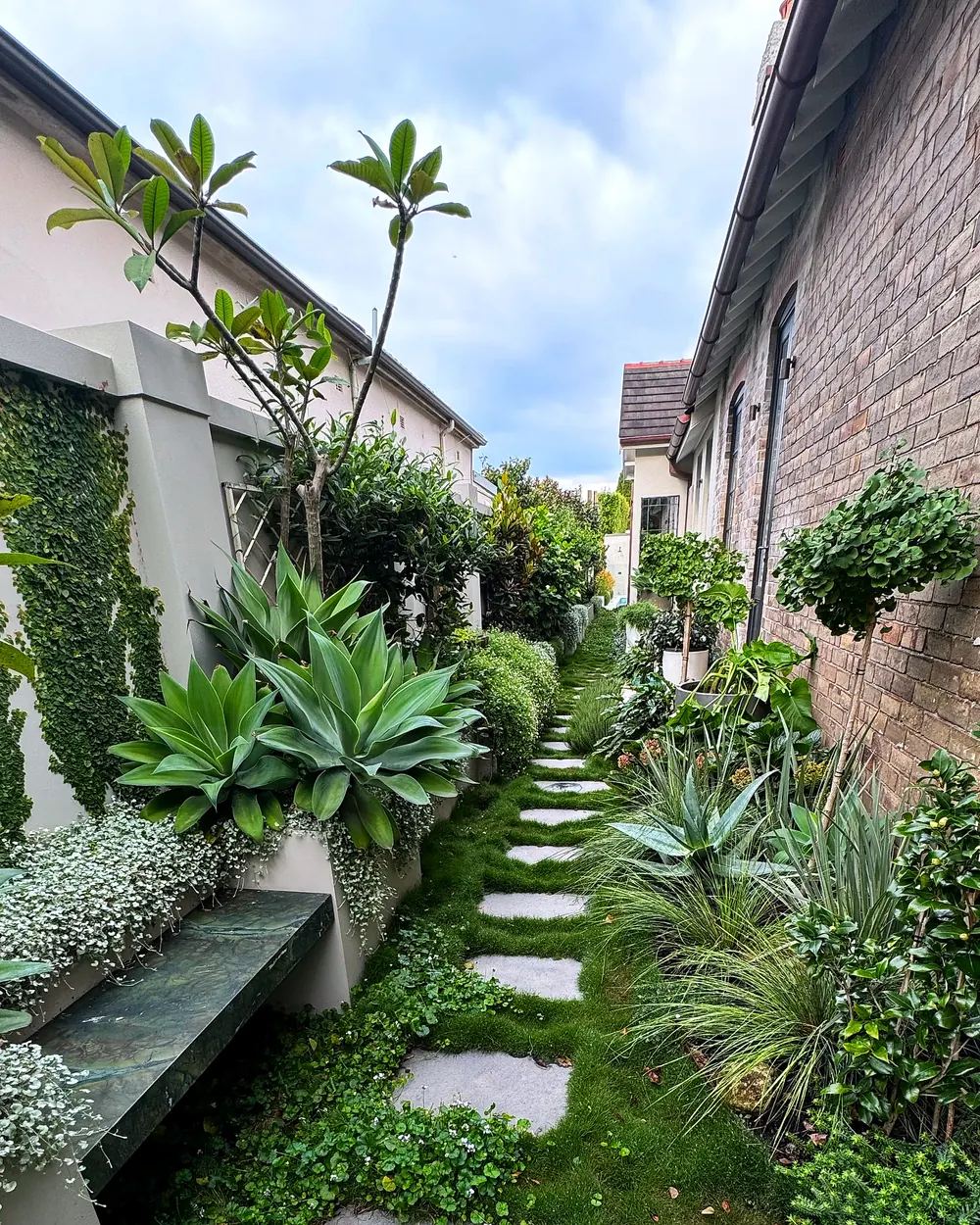 Side path garden after Garden Art